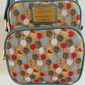 Loungefly Disney Crossbody Bag - Tan, Blue, Red